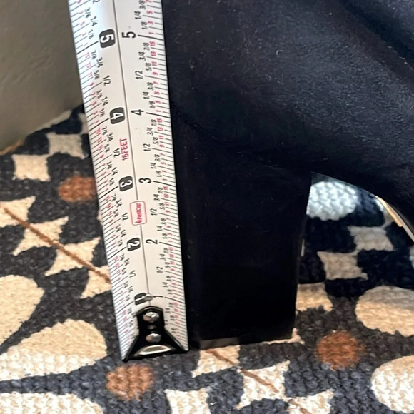 Tamara Mellon Over the Knee Thigh High Suede Black Boots size 37 1/2 or 7.5 US - Picture 7 of 16